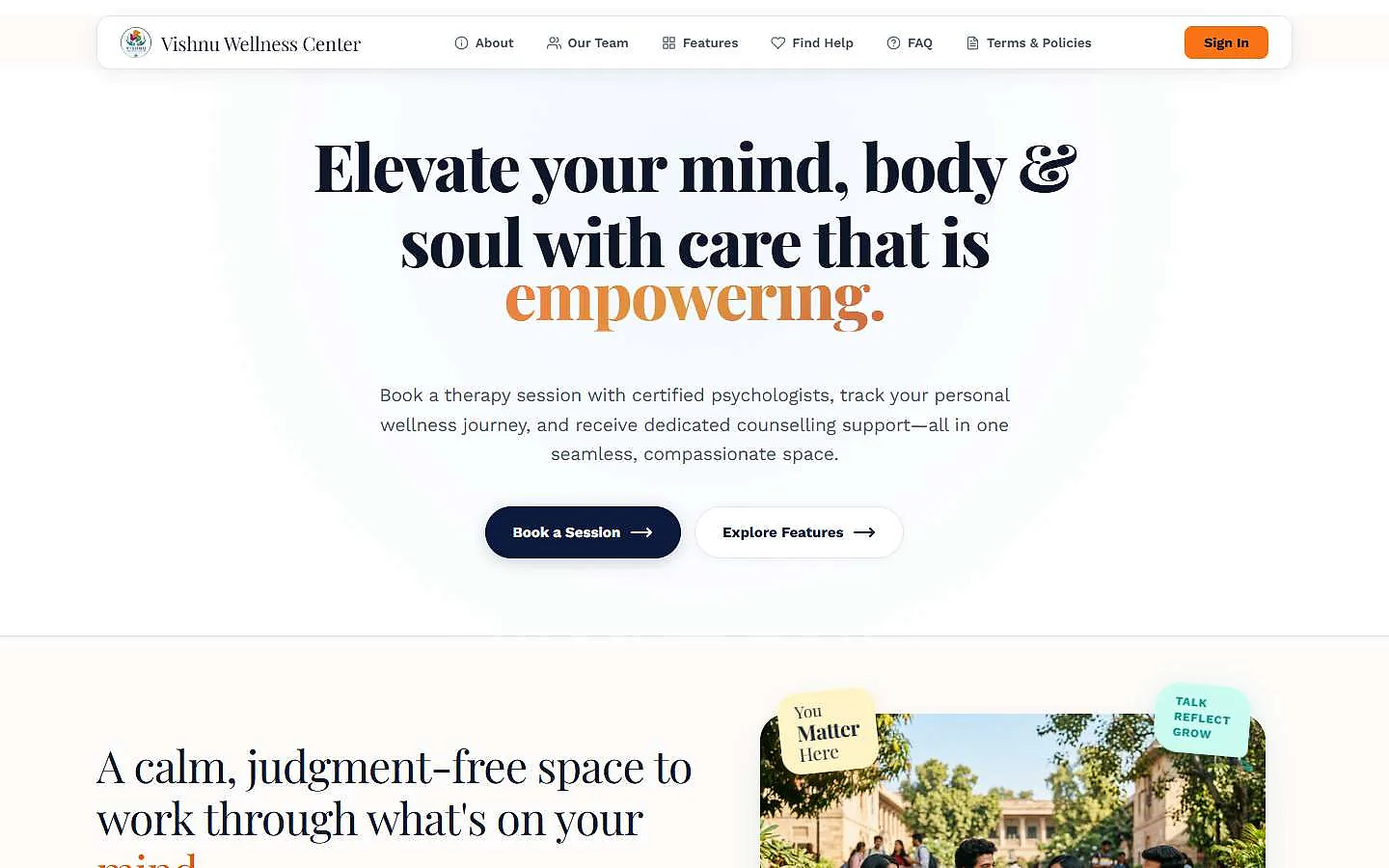 Vishnu Wellness Center screenshot